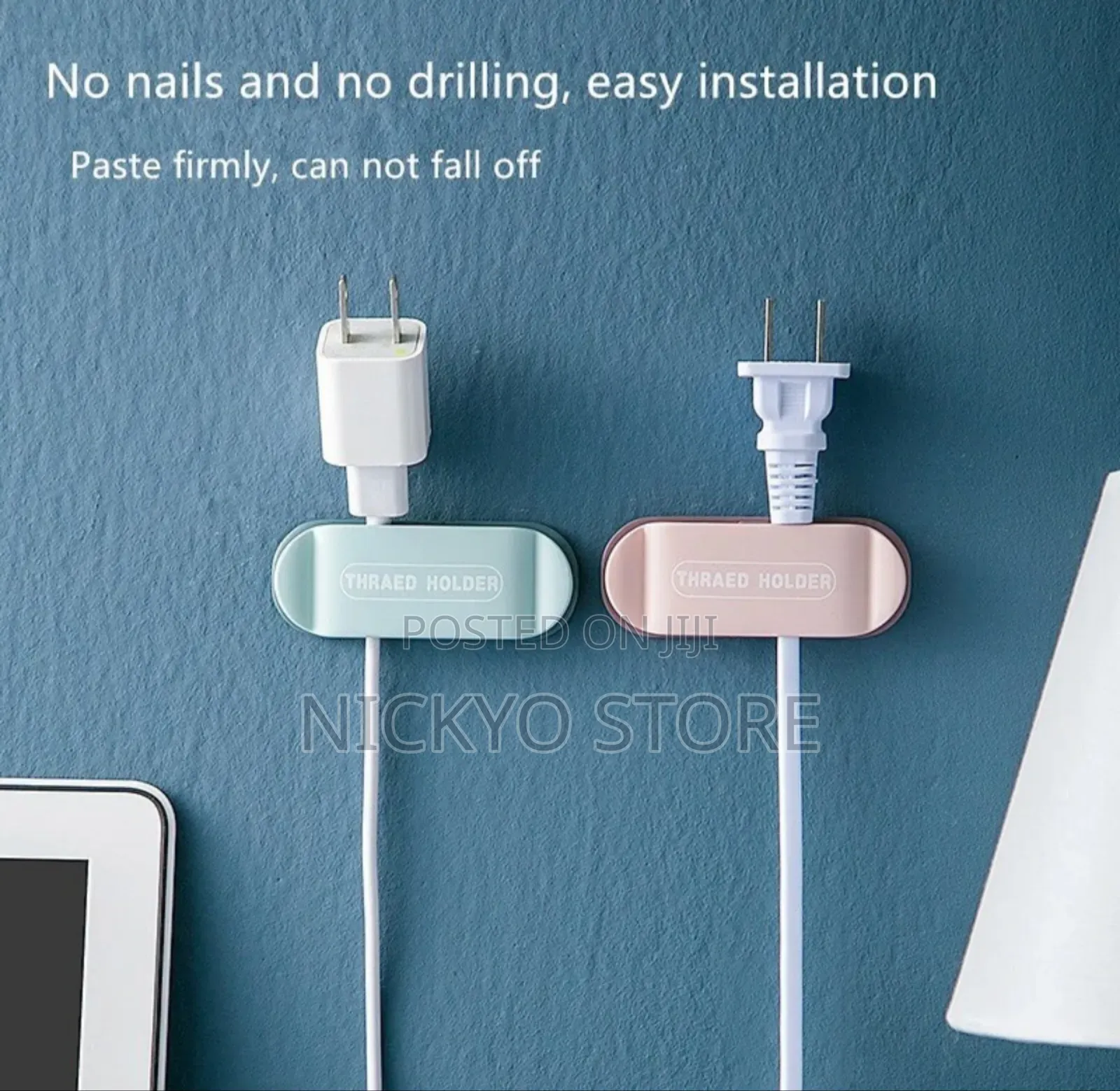 Wall Plug Cable Organizer – Thread Holder (4-Pack)