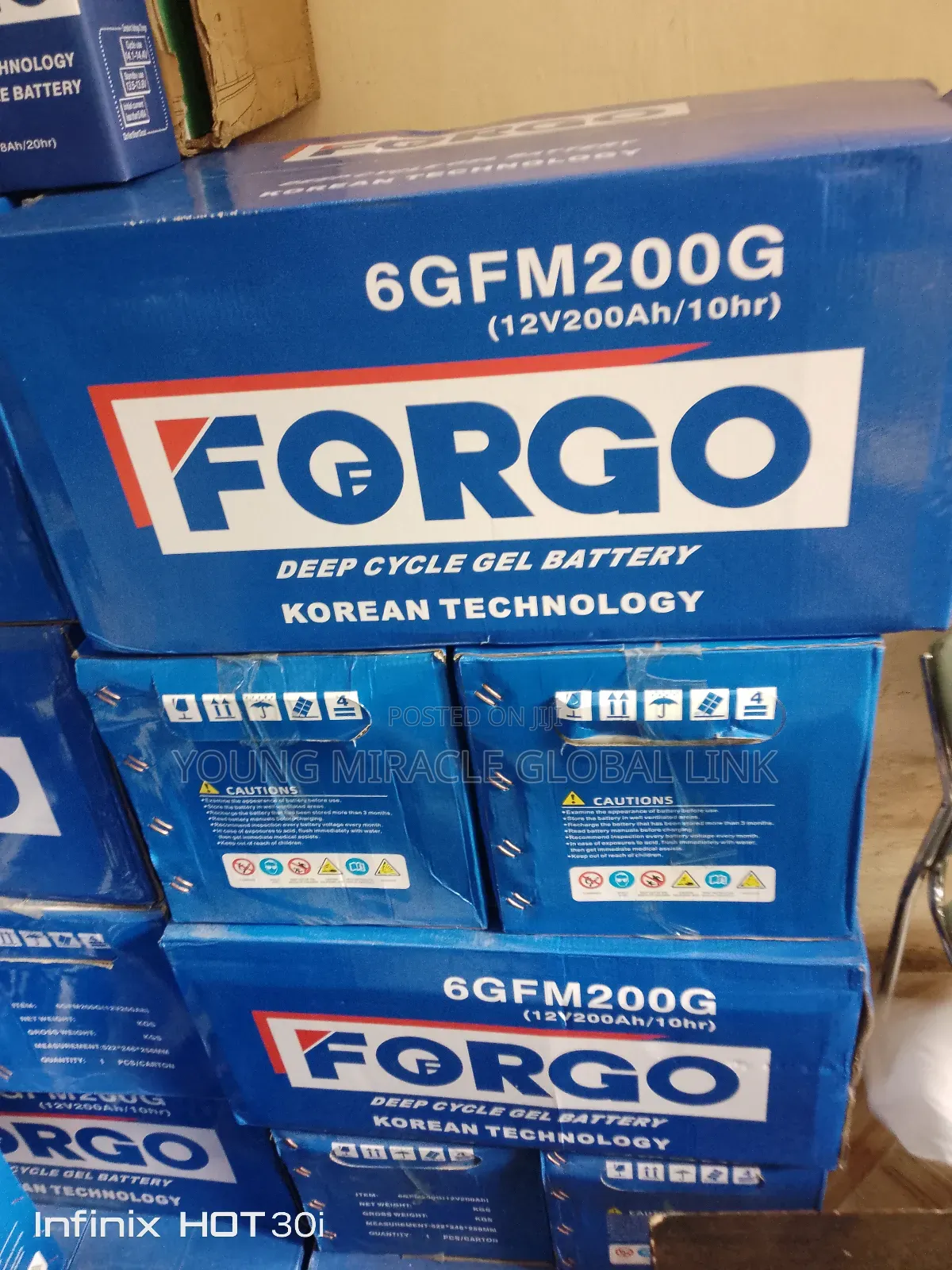 200ah 12v Forgo Deep Cycle Koran Battery