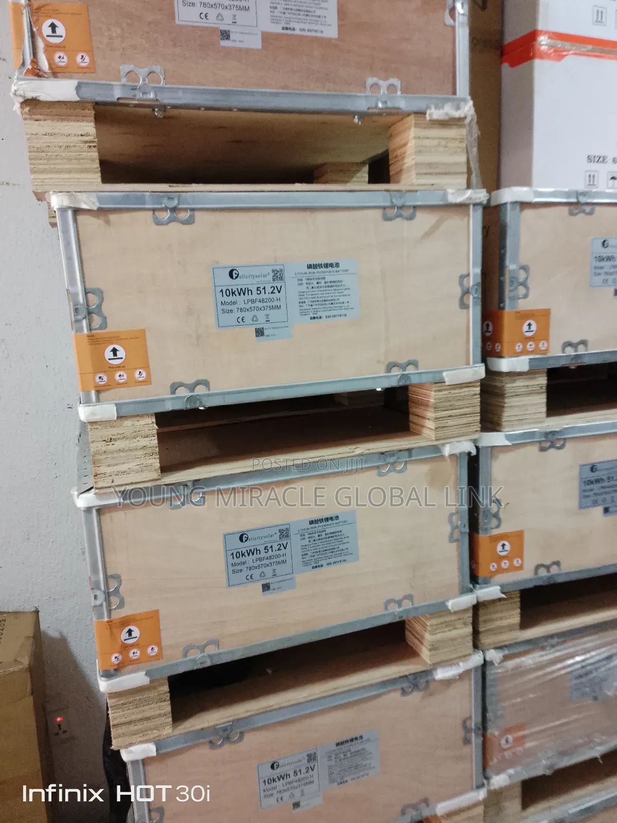 10kwh/51.2v Original Felicity Ion Lithium Battery