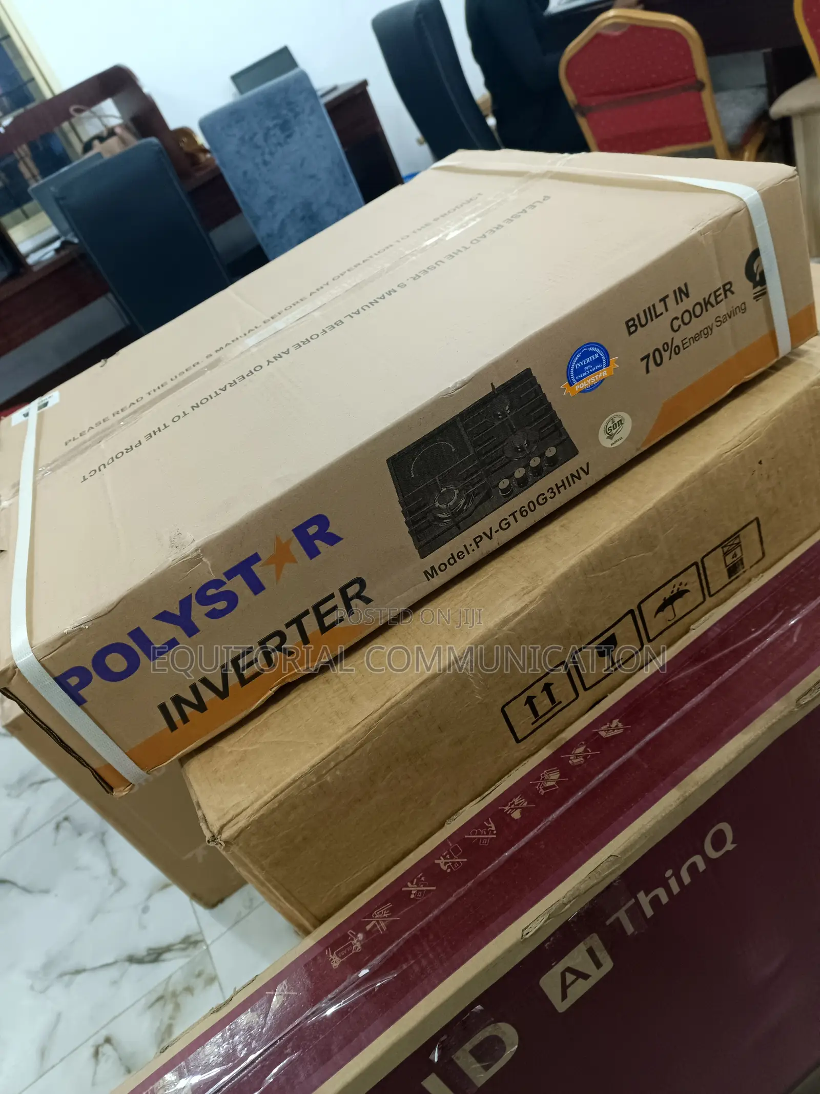 Polystar 3 Burners Gas Hob in-Built Pv-Gt60g3h