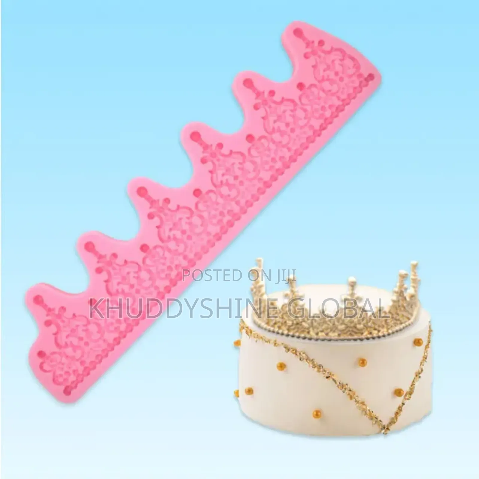 Large Crown Mould Silicone Royal Princess Fondant Icing Cake