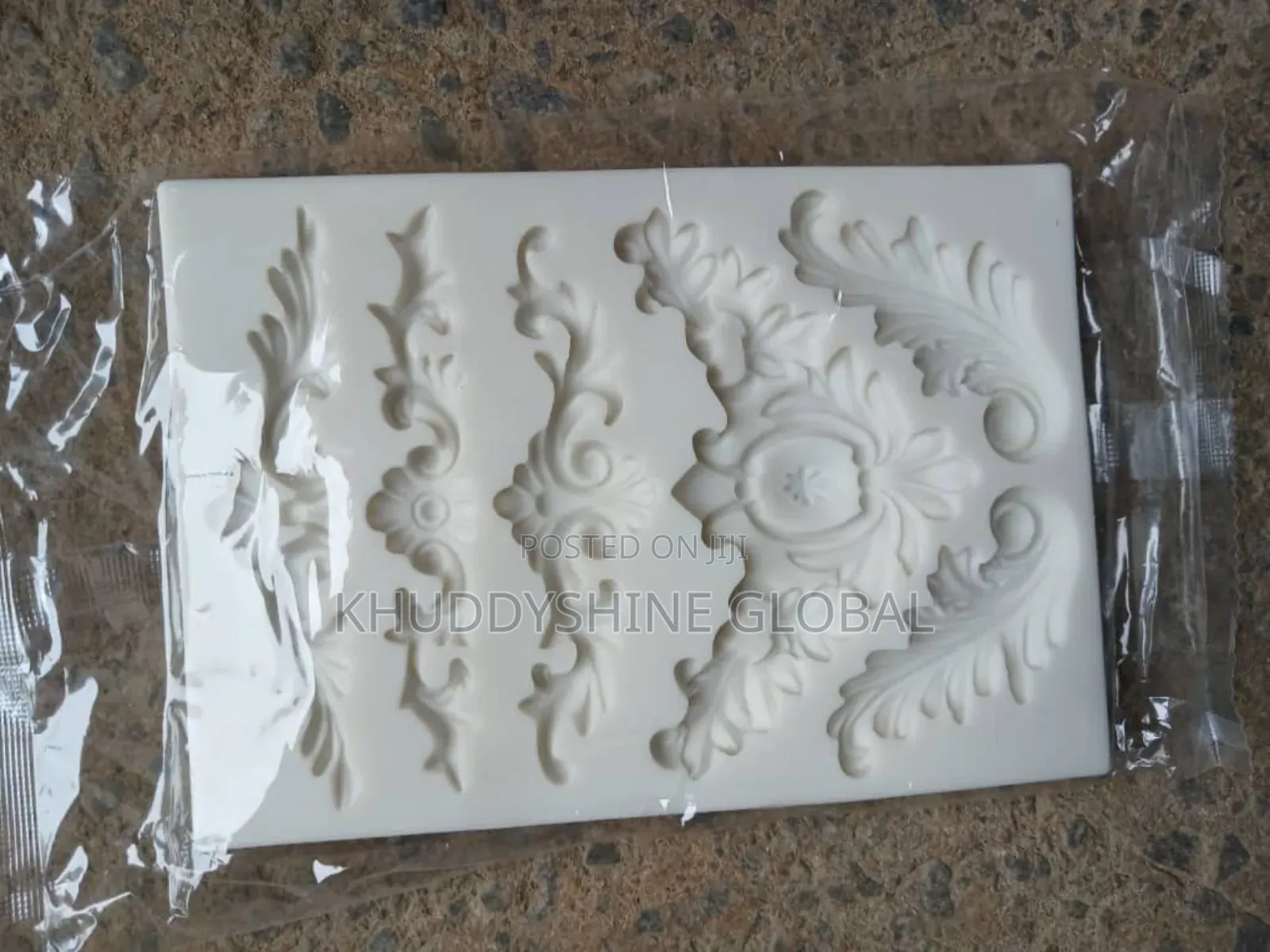 3D Embossed Cake Tool Flower Silicone Mold