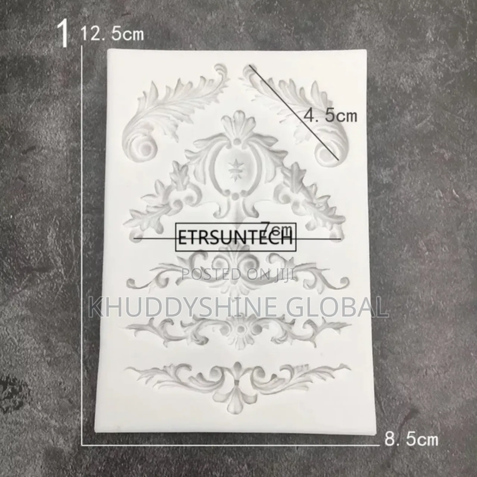 3D Embossed Cake Tool Flower Silicone Mold