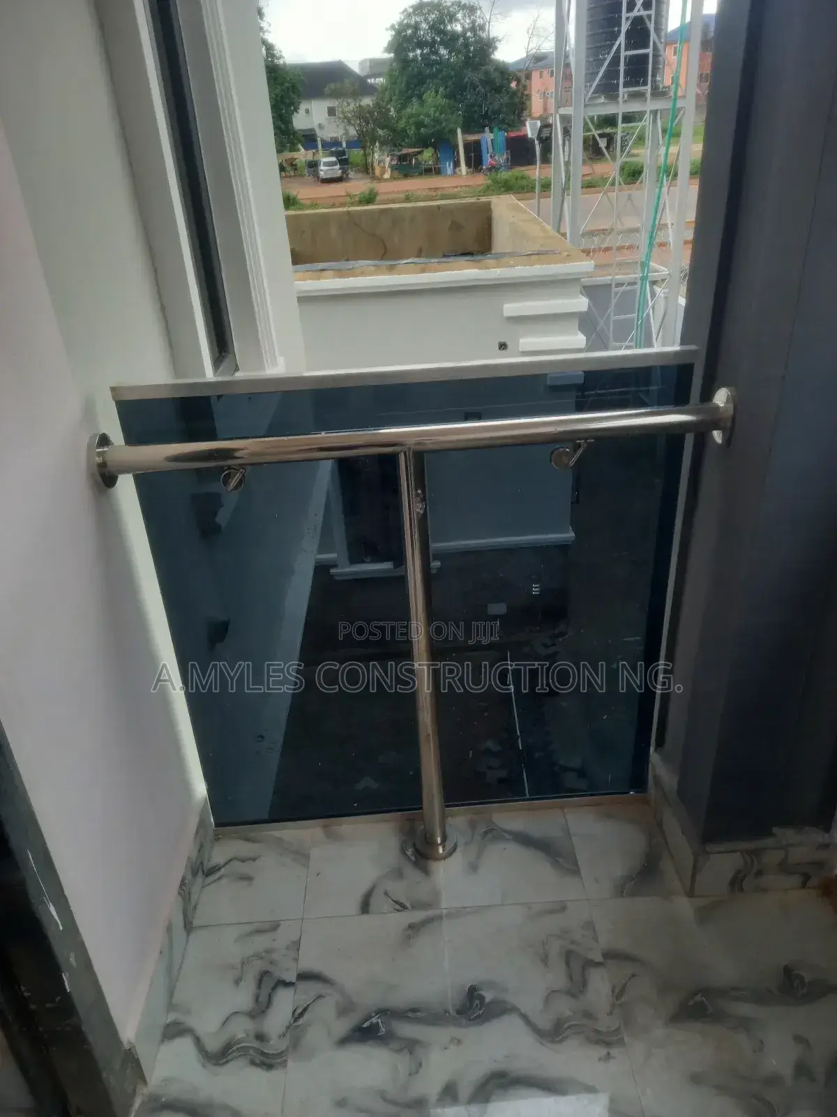 Dark Grey Railings Balcony