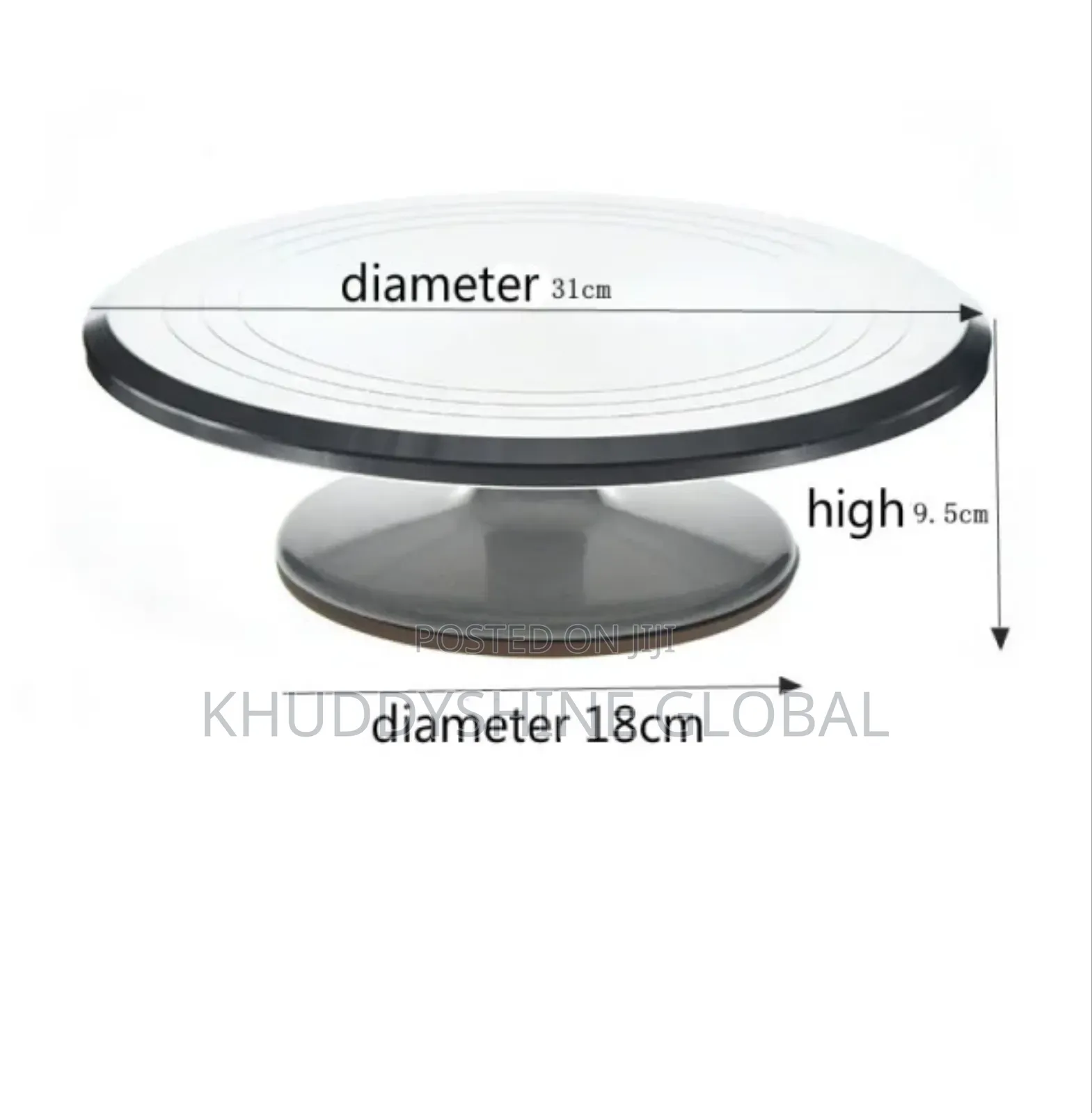 Baking Tool 12 Inch Alloy Mounted Cream Cake Turntable