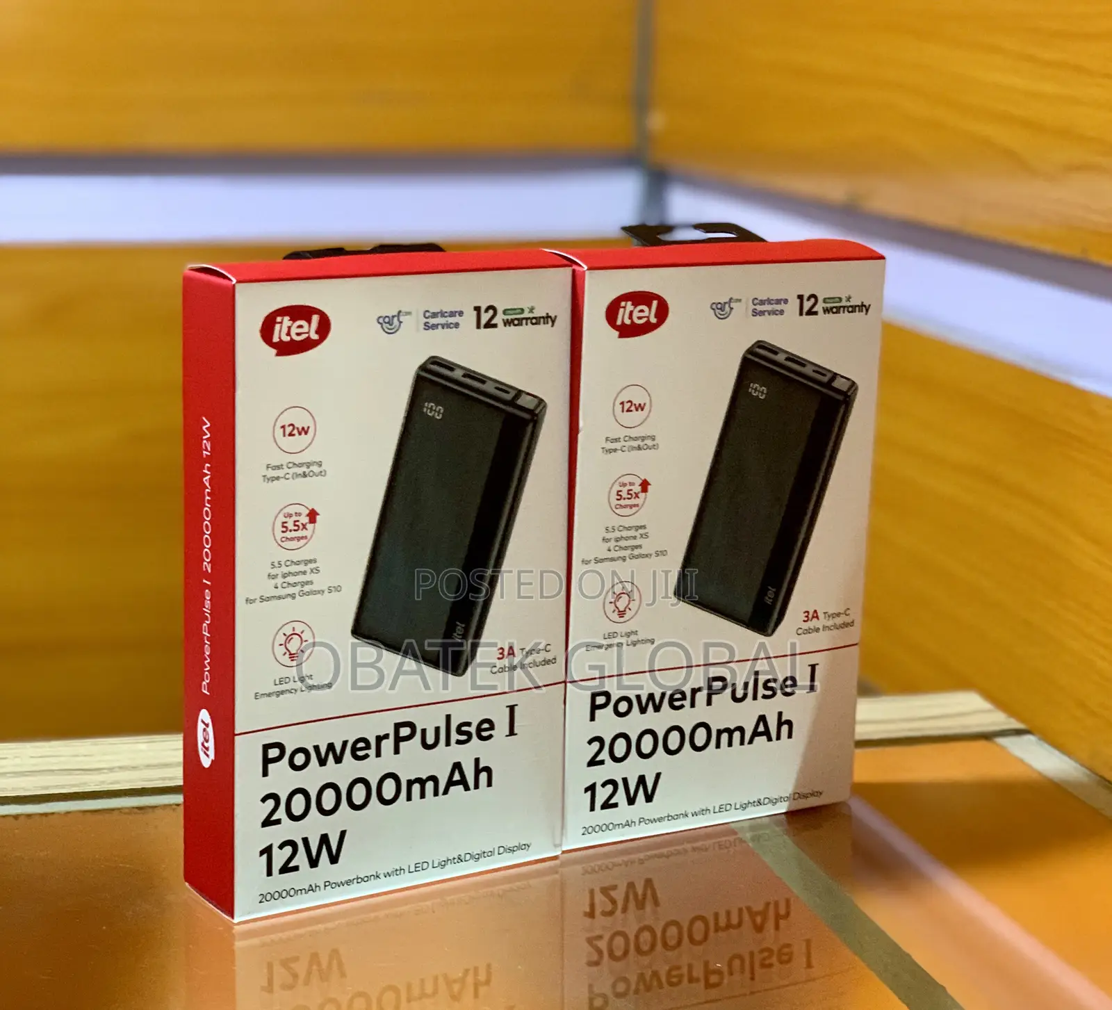 Itel 20,000mah Powerbank 12watts