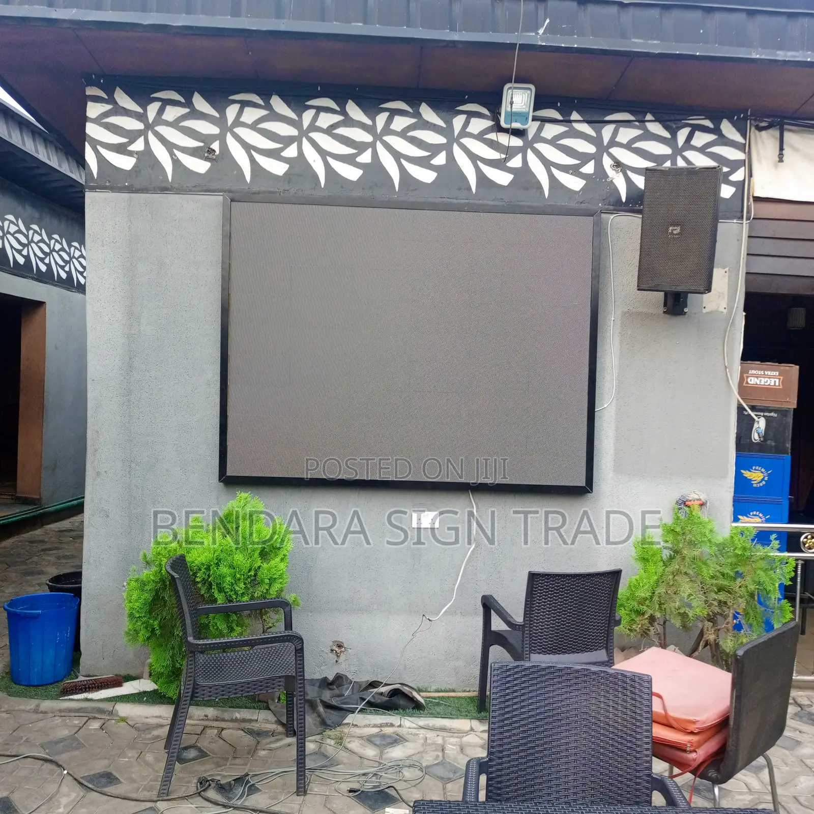 Bar Football Outdoor Screen 6ft by 5ft