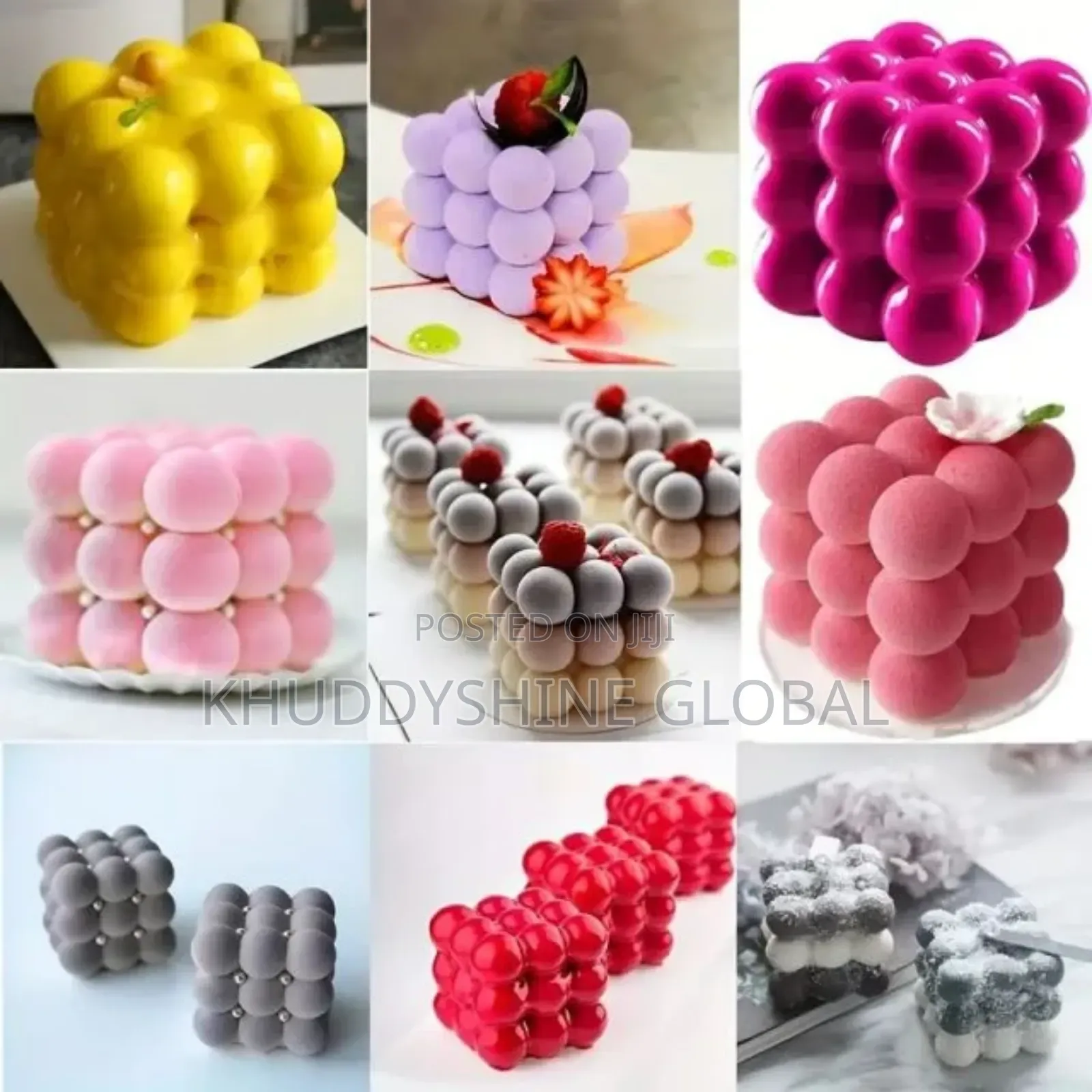 Six Company Magic Cube Silicone Cake Mold Three Dimensional