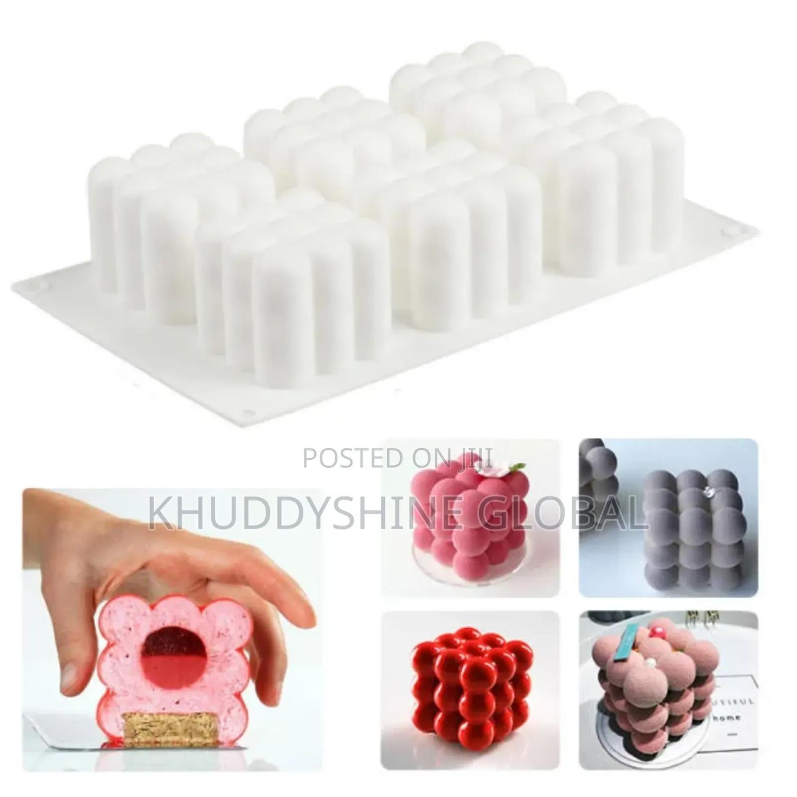 Six Company Magic Cube Silicone Cake Mold Three Dimensional