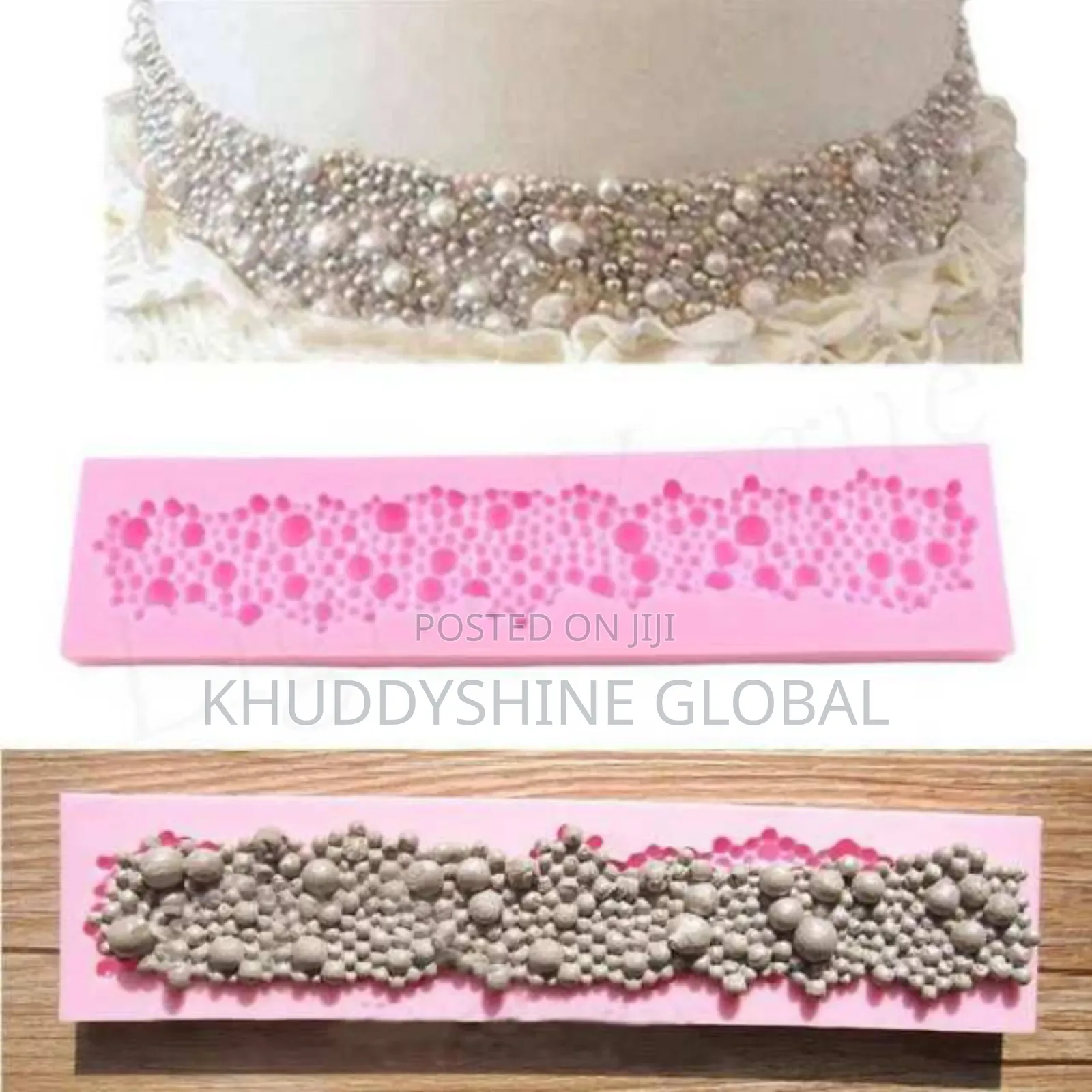 D Round Pearls Bubbles Silicone Fondant Mould Cake Decor