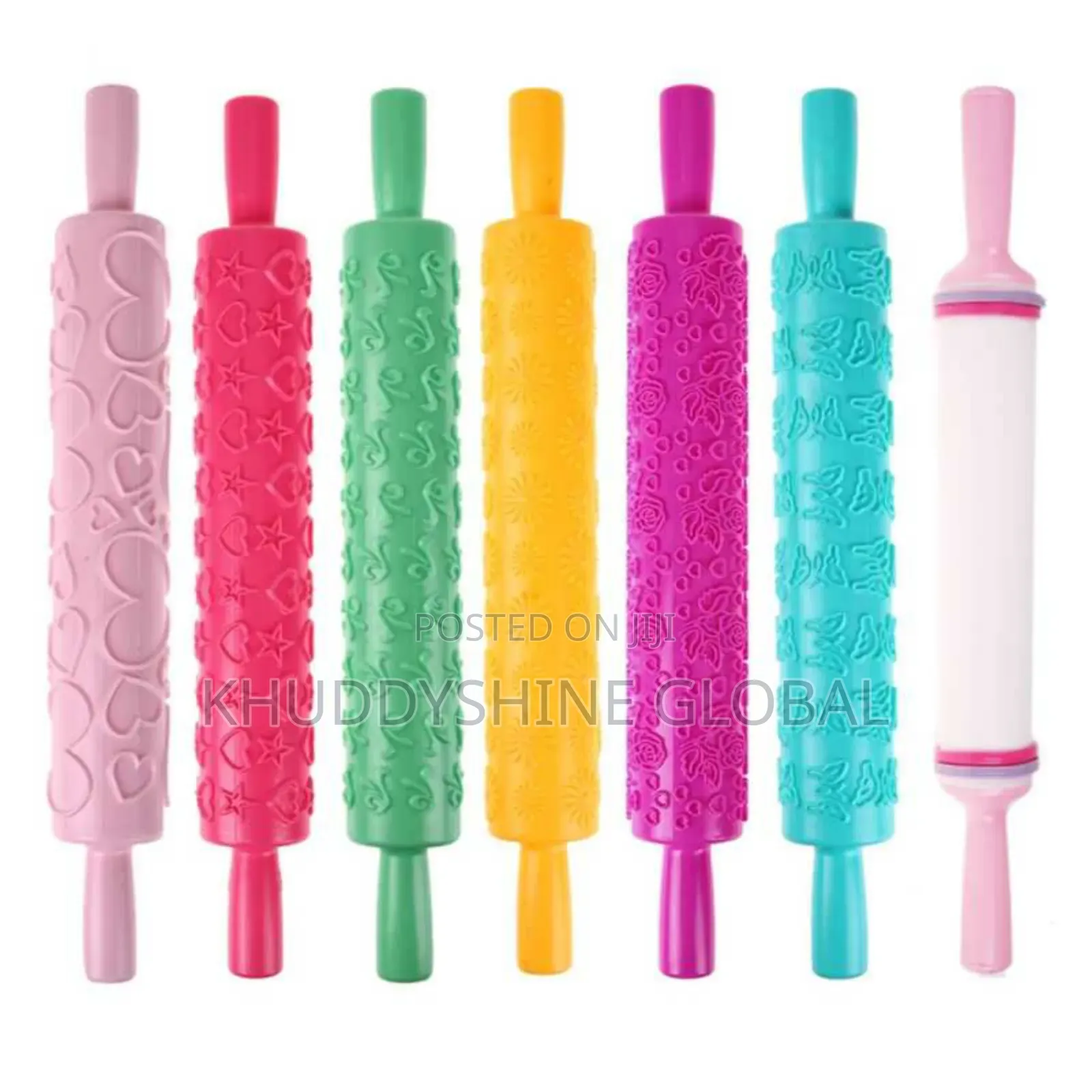 ABS Pastic Non-Stick Kitchen Pattern Rolling Pin Fondant