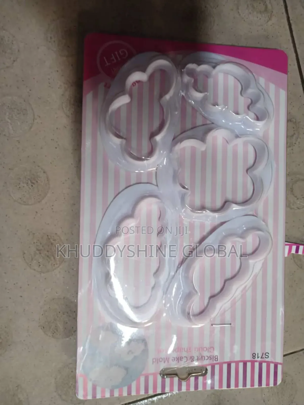5pcs Cloud Shape Fondant Cake Decoration Printing Mold Cloud