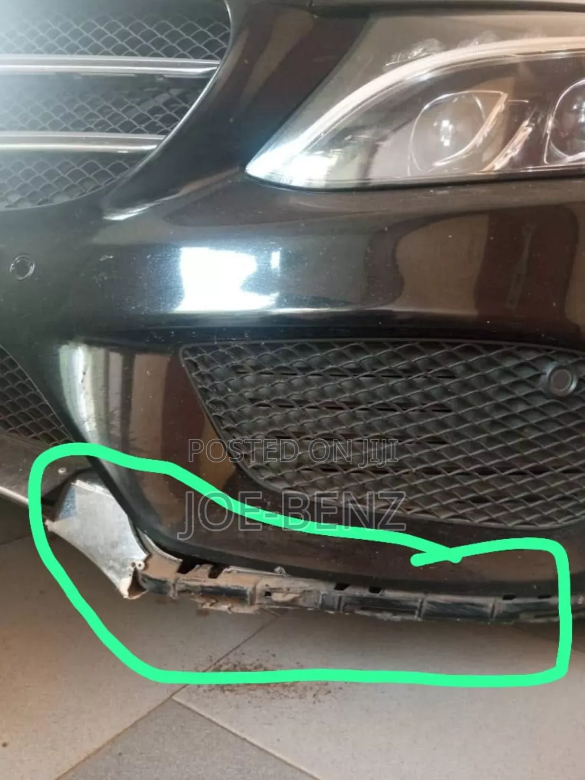 C300 2017 Front Bumper Shining Crome