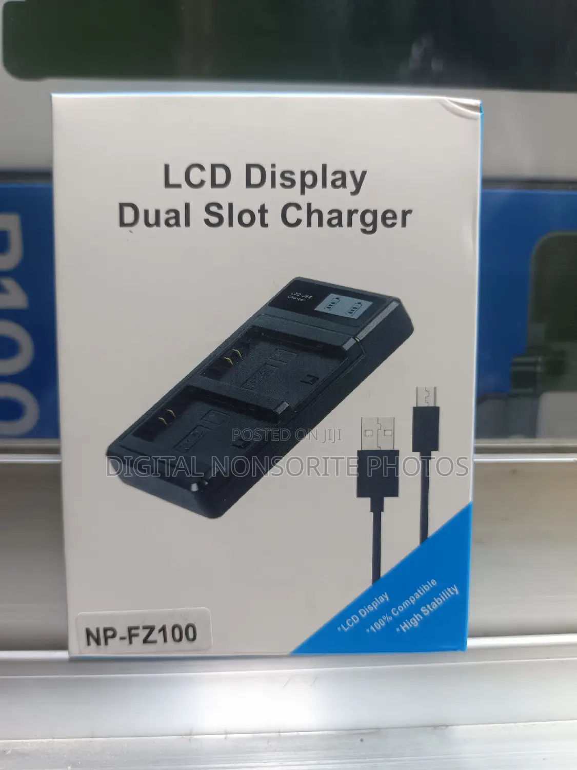 Np Fz100 LCD Daul Slot Charger