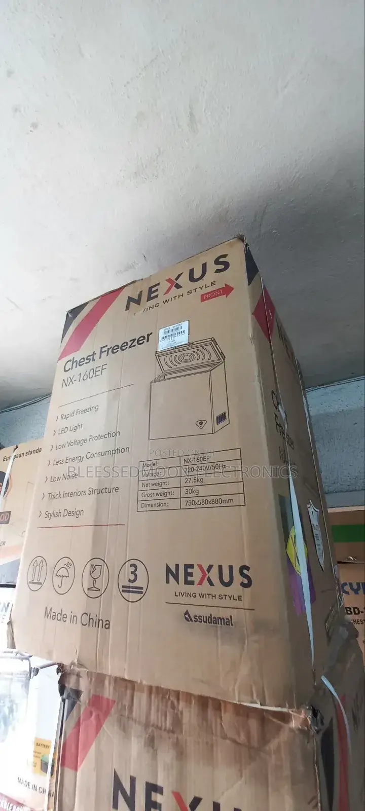 Nexus Expert Inverter Chest Freezer 160liters 5 Years W