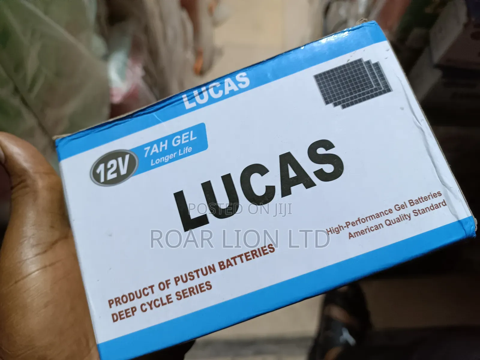 Lucas 7ah Gel Battery 12v
