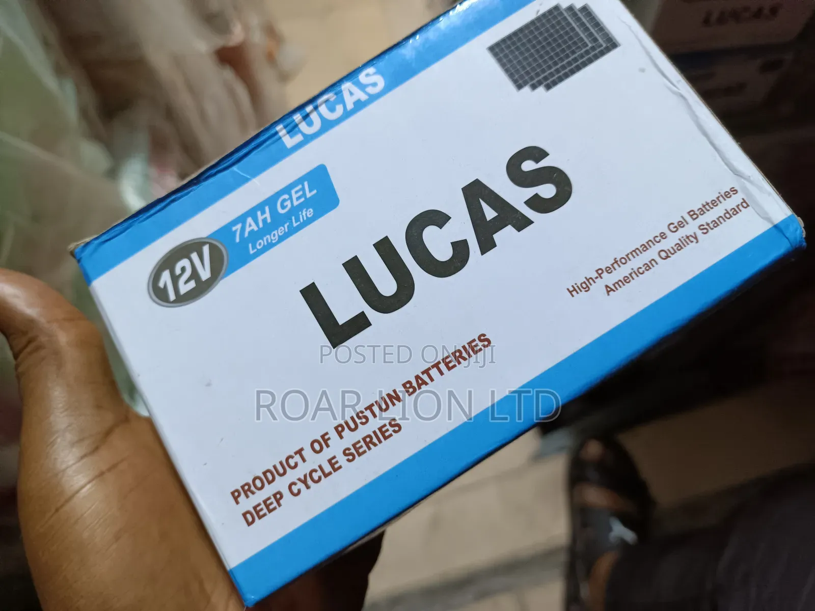 Lucas 7ah Gel Battery 12v