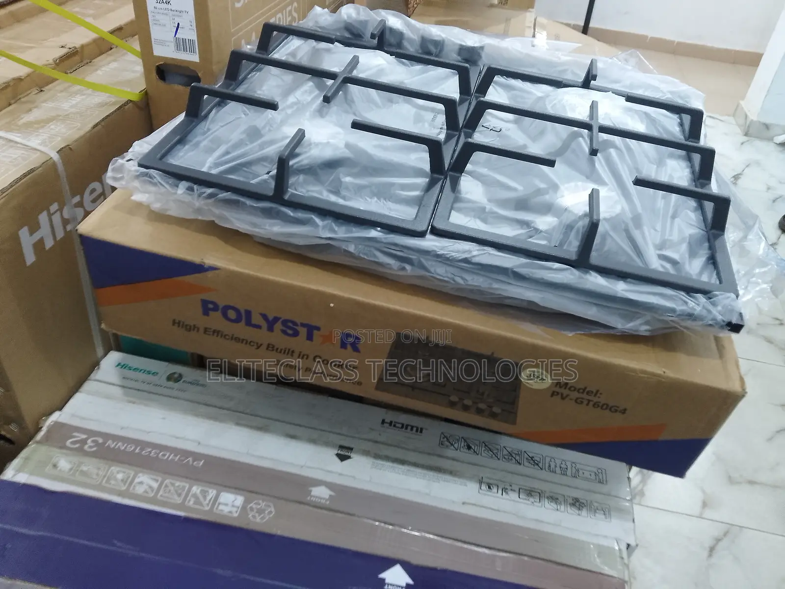 New Polystar 4 Burner Gas Hob ''Pv-Gt60g4''