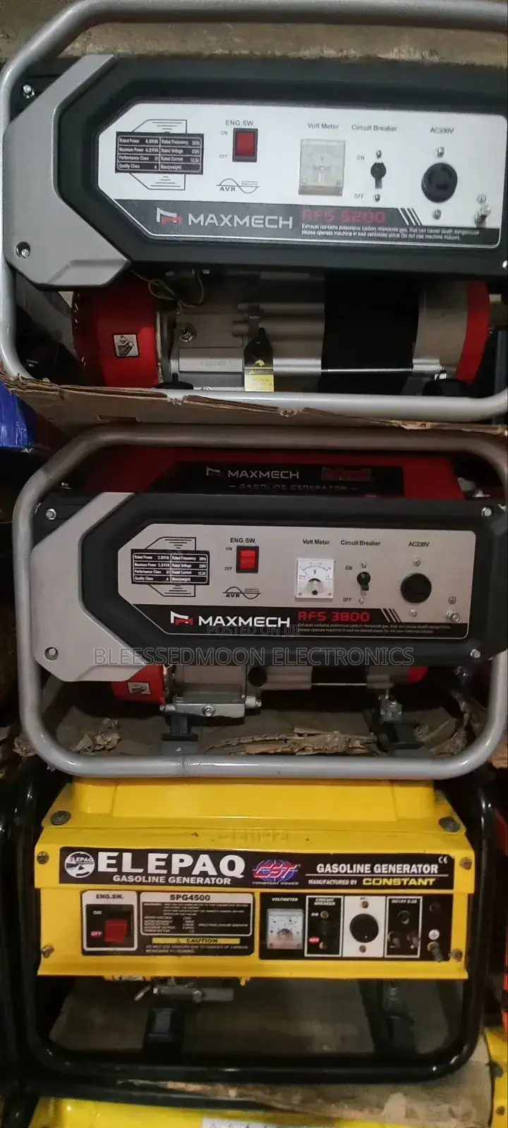 Maxmech Manual Cooper Generator 5.5kva