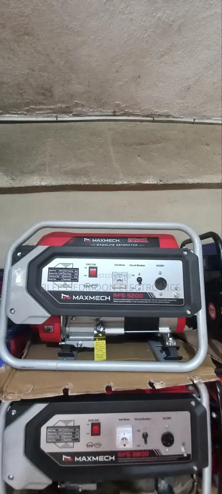 Maxmech Manual Cooper Generator 5.5kva