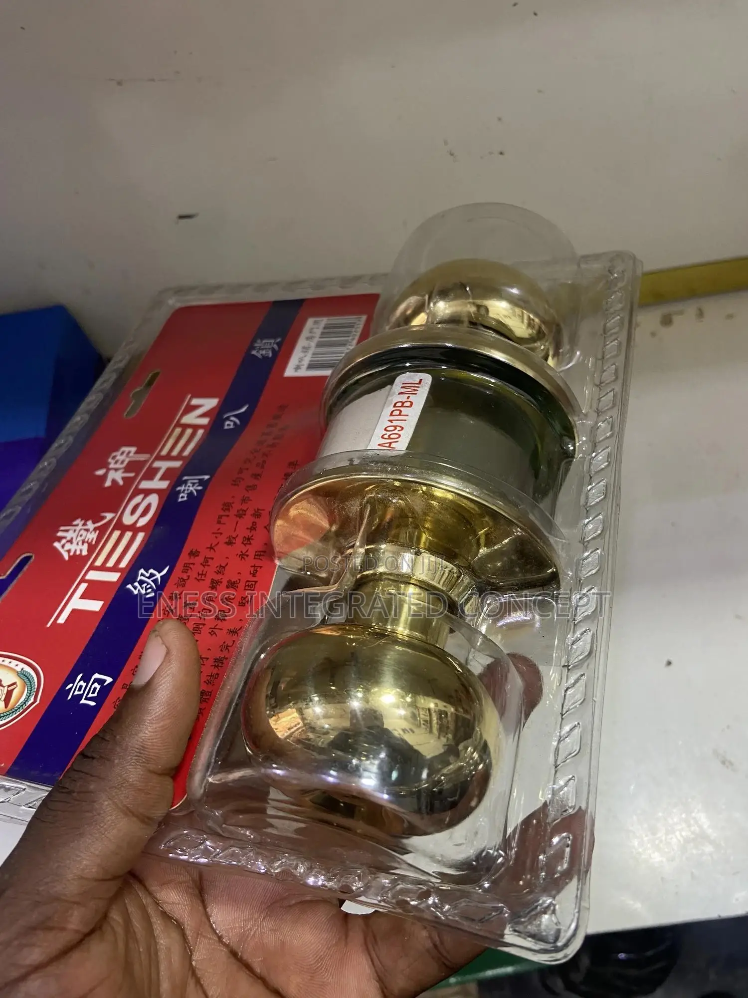 High Quality Gold Plated Knob Lock Set