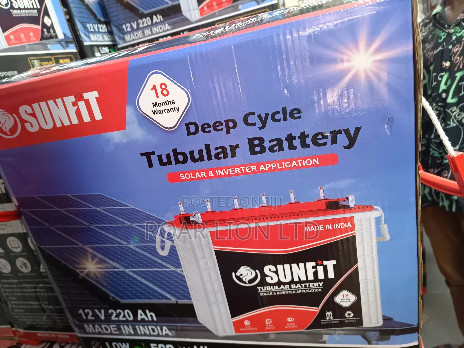 Sunfit 220ah Tubular Battery 12v