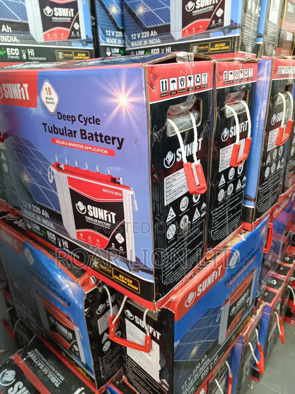 Sunfit 220ah Tubular Battery 12v