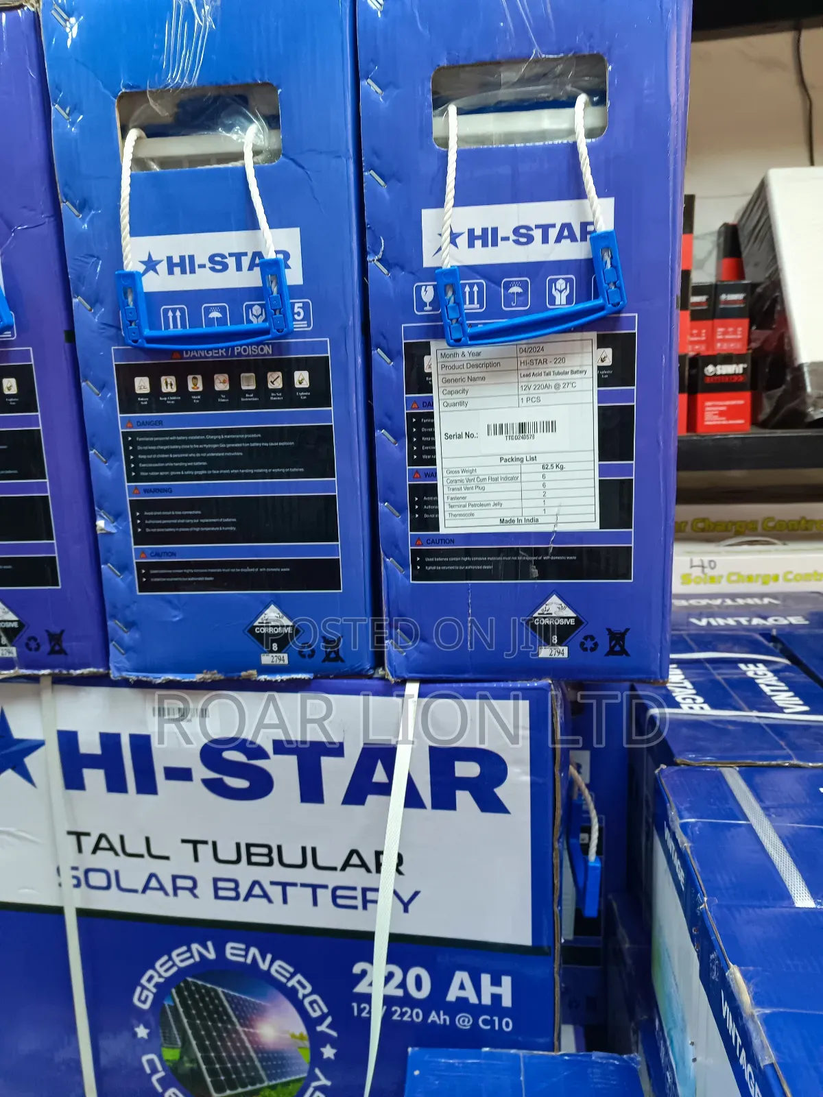 Hi Star 220ah Tubular 12V