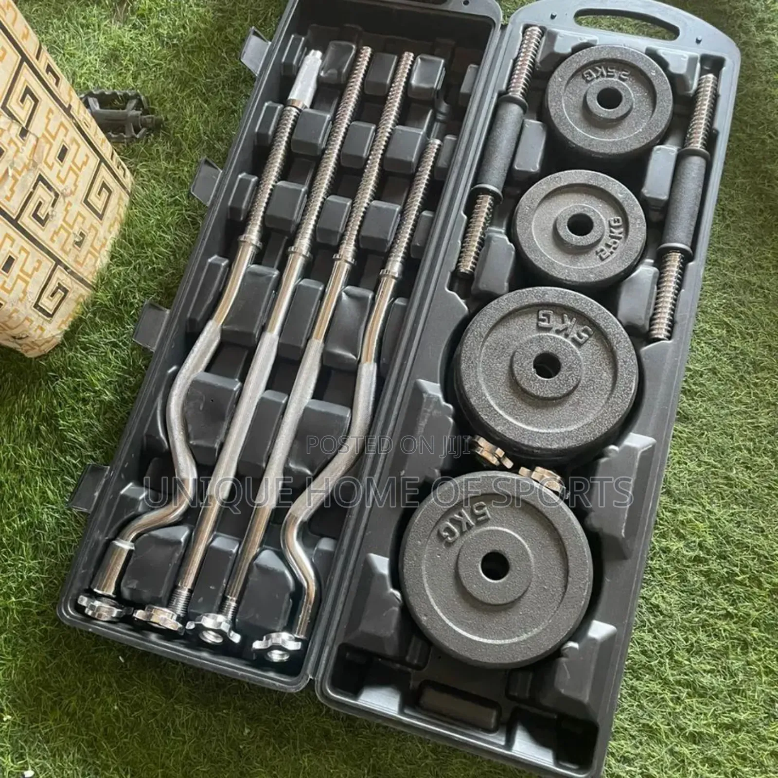 55kg Adjustable Dumbbell With Curved Barbell