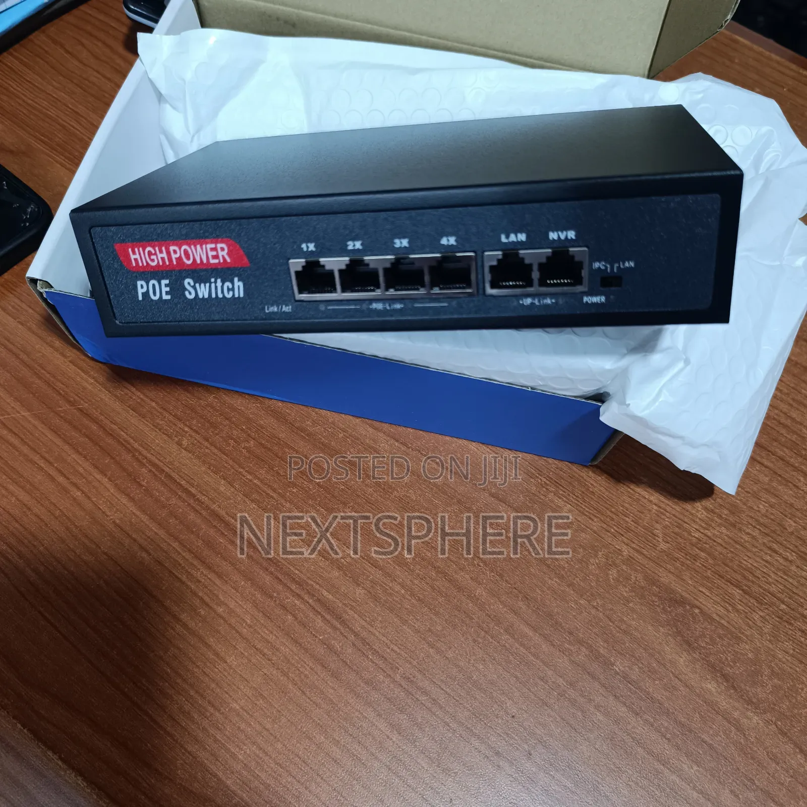 4 Port Poe Switch for NVR and Router- High Power