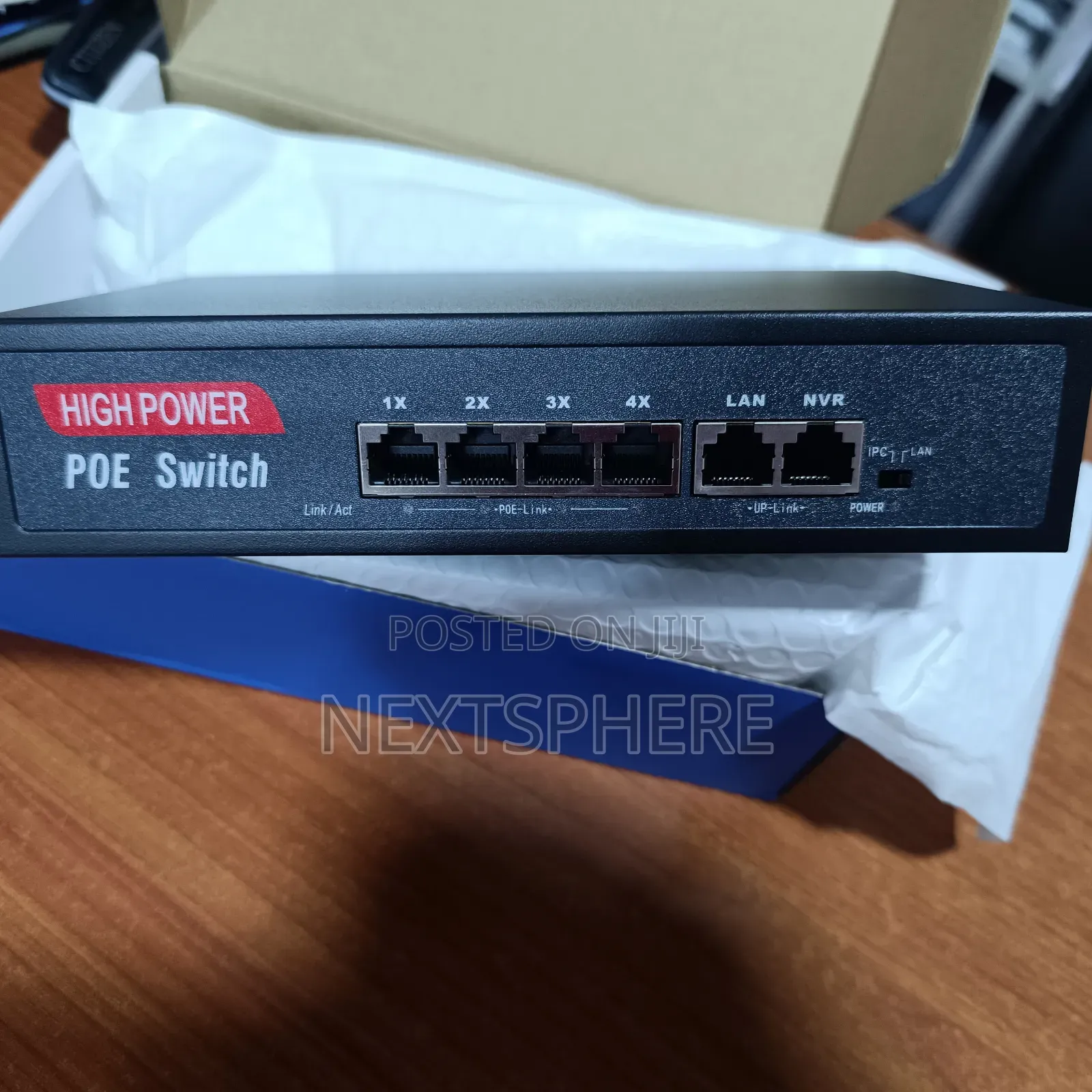 4 Port Poe Switch for NVR and Router- High Power