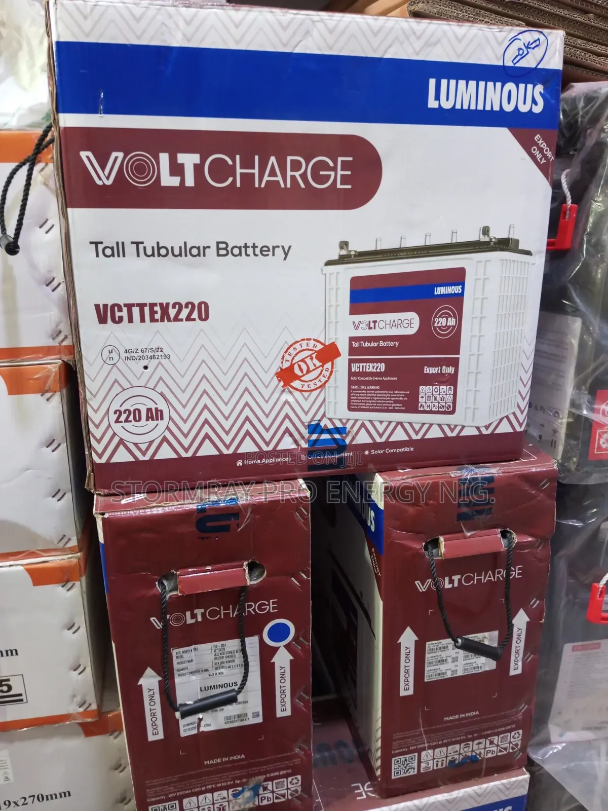 220ah Luminous Tubular Batteries