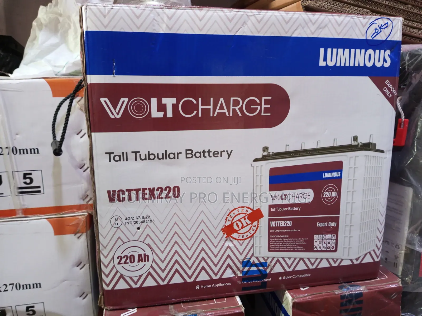 220ah Luminous Tubular Batteries