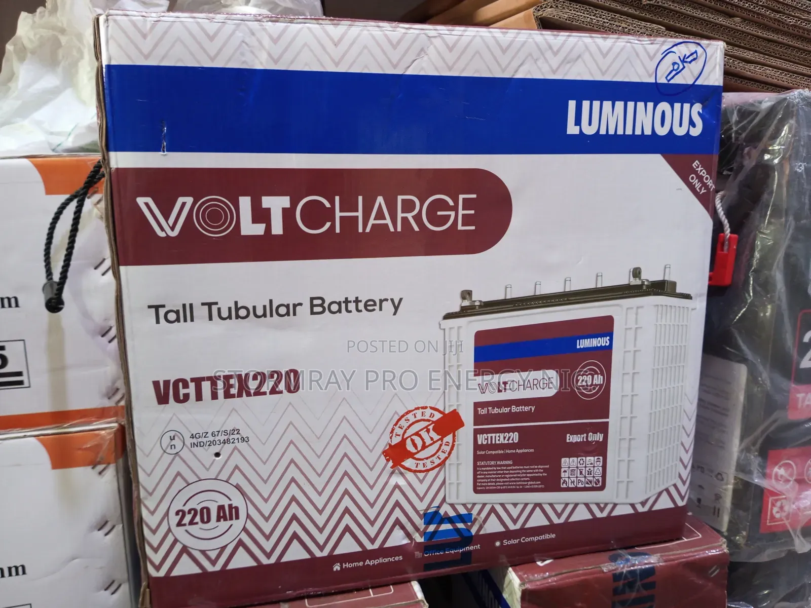 220ah Luminous Tubular Batteries