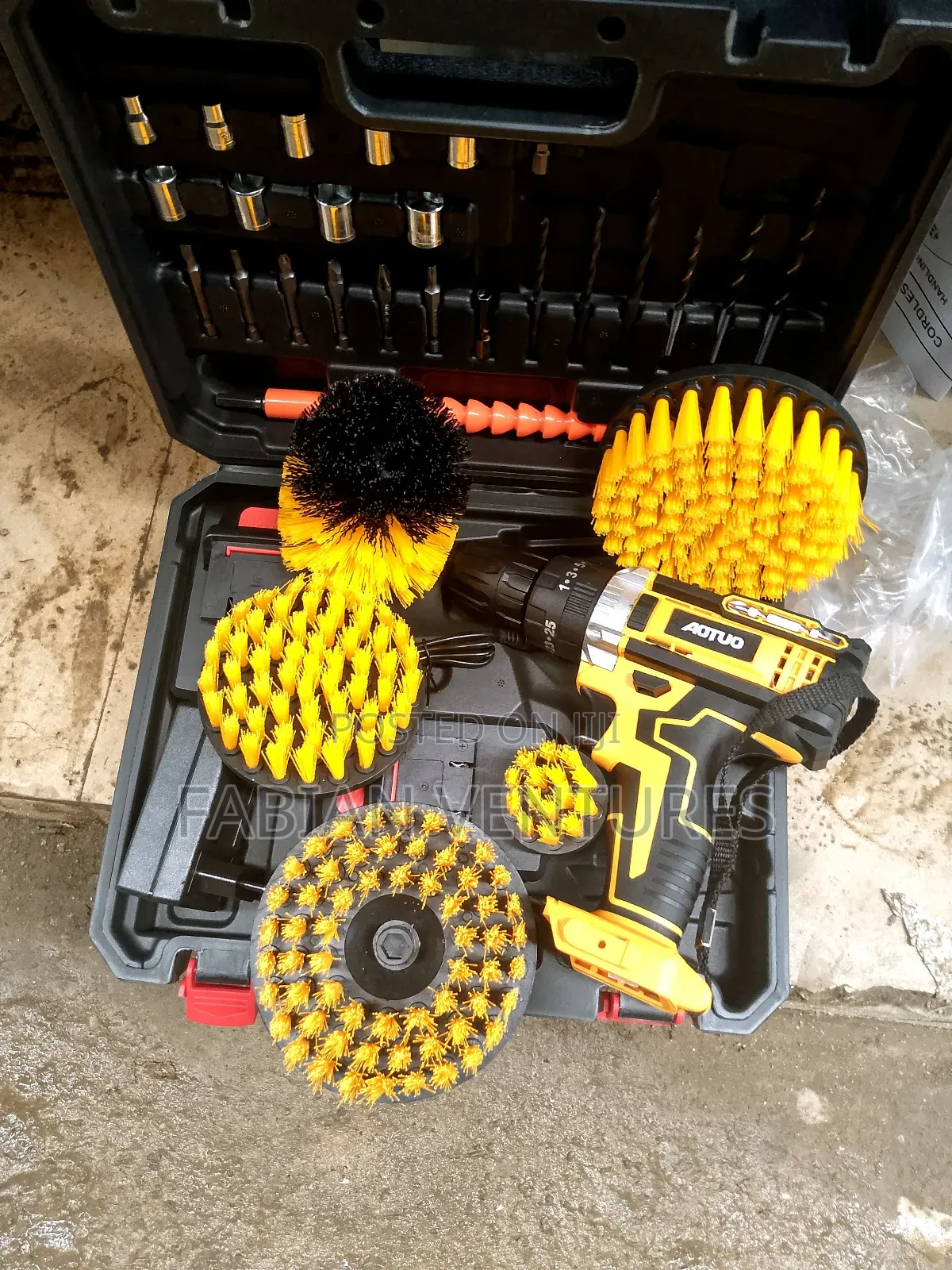 Complete Drill Machine Brush With Tools Kit