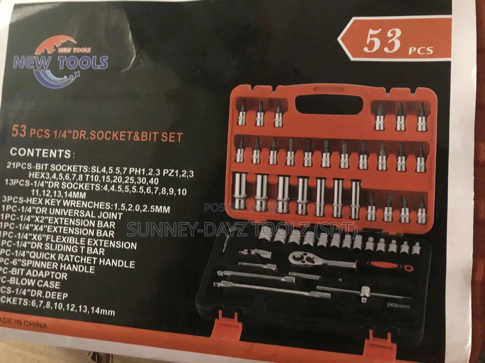 53 PCS 1/4 Socket Bit Set