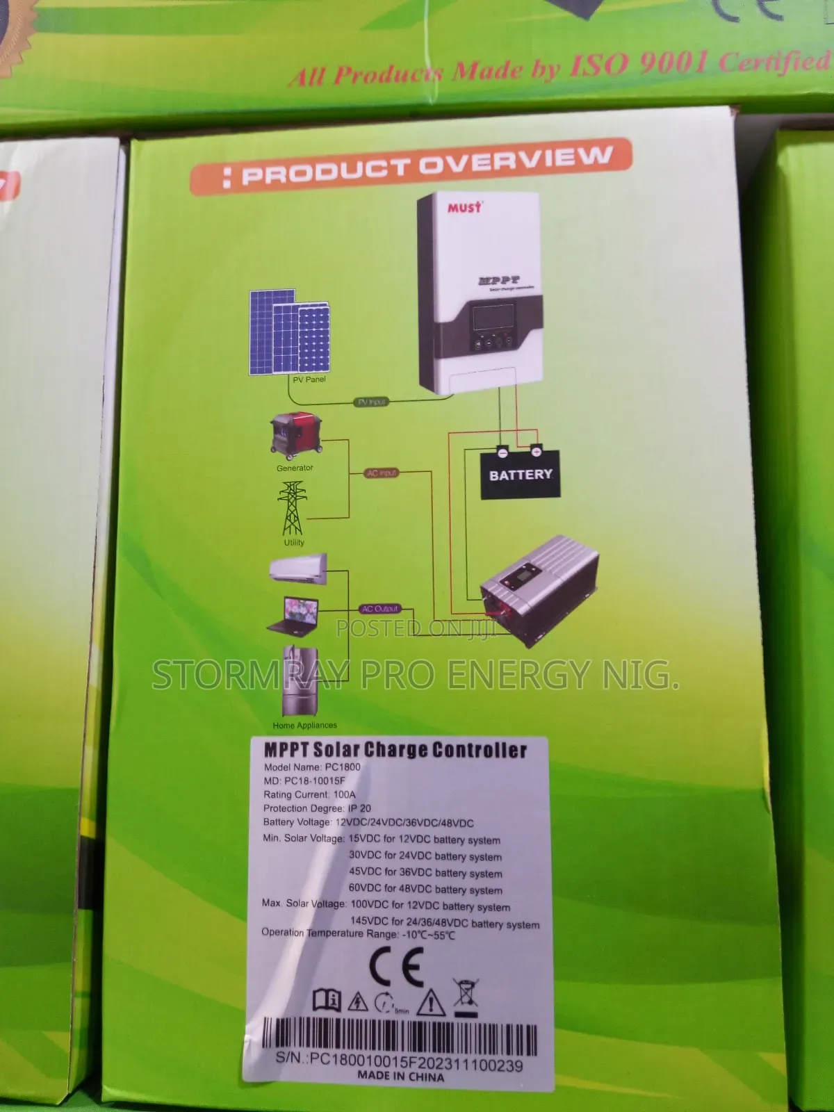 100ah Must Charge Controllers Available