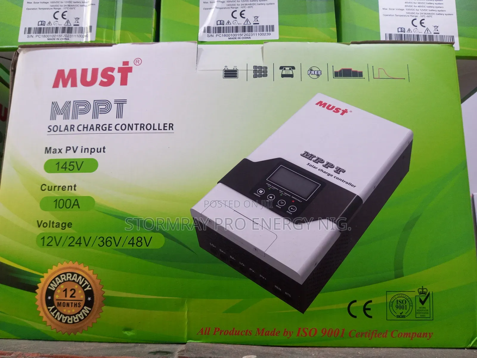 100ah Must Charge Controllers Available