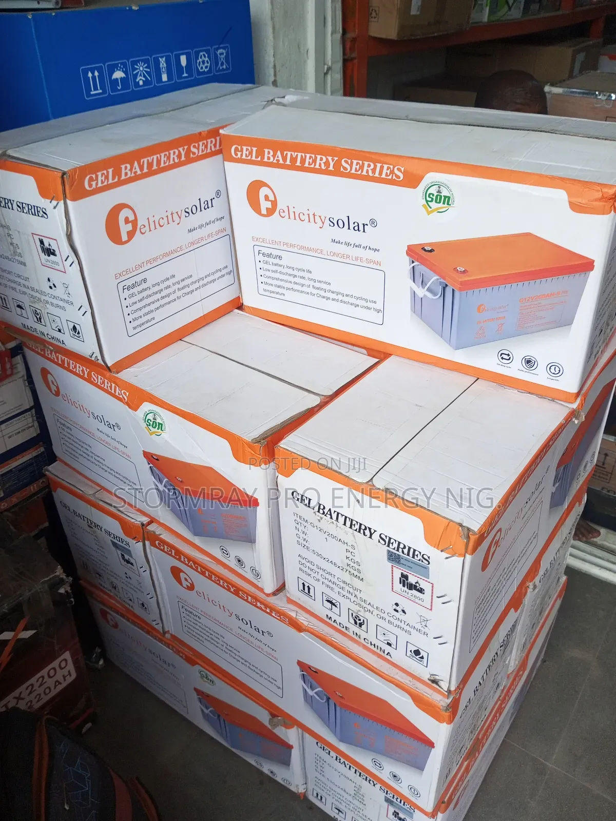 200ah Felicity Gel Batteries Available
