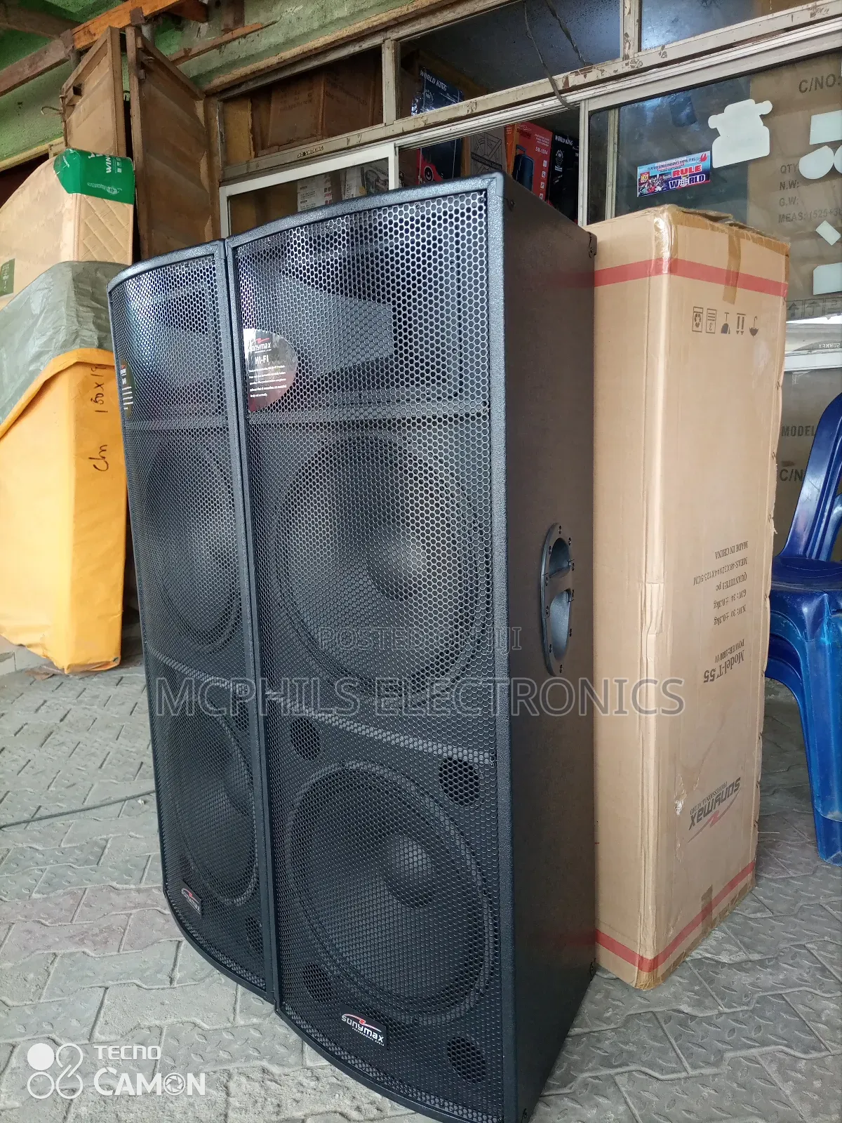 Semi-Acoustic Double 15 Inches Speakers