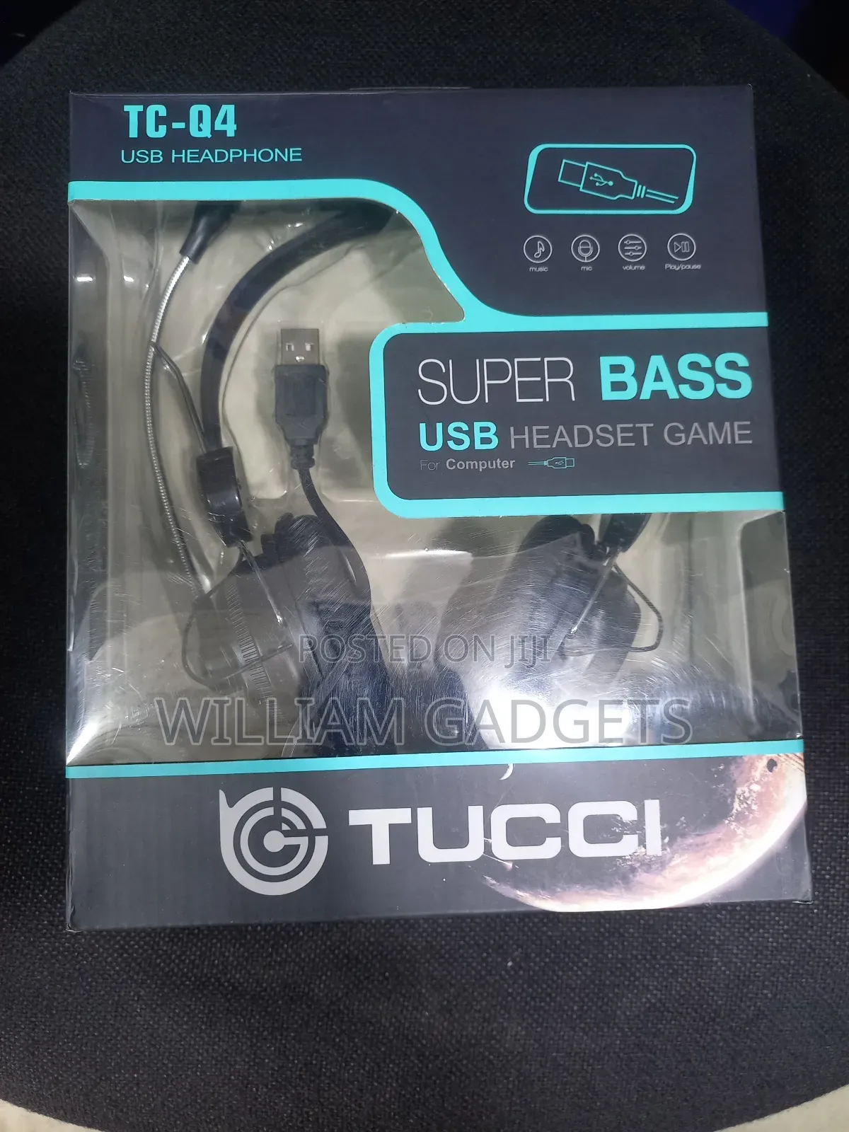 Tucci Wired Headphone With Mic Usb