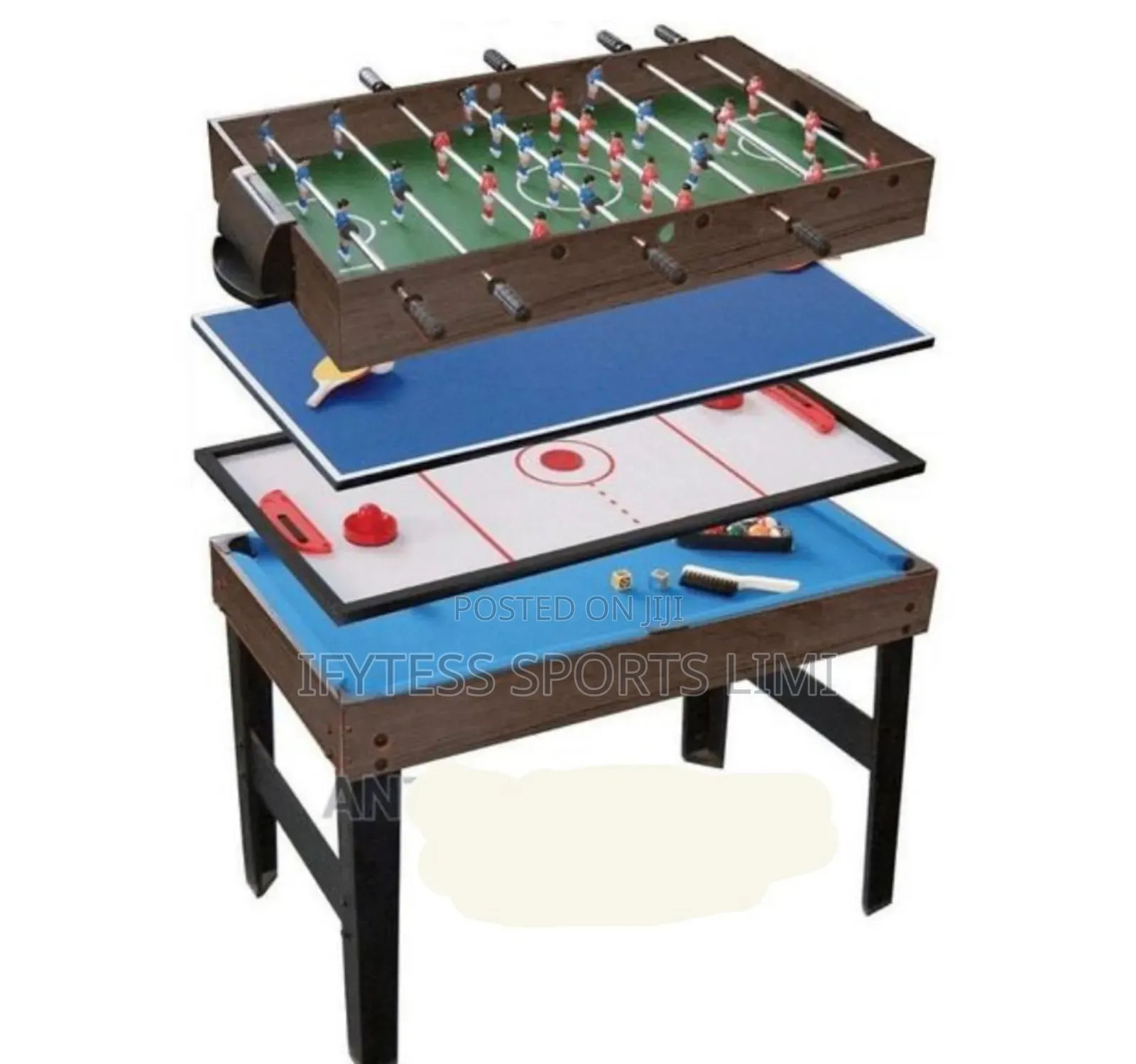 4in1 Snooker, Table Tennis, Soccer Table, Air Hockey 4ft.