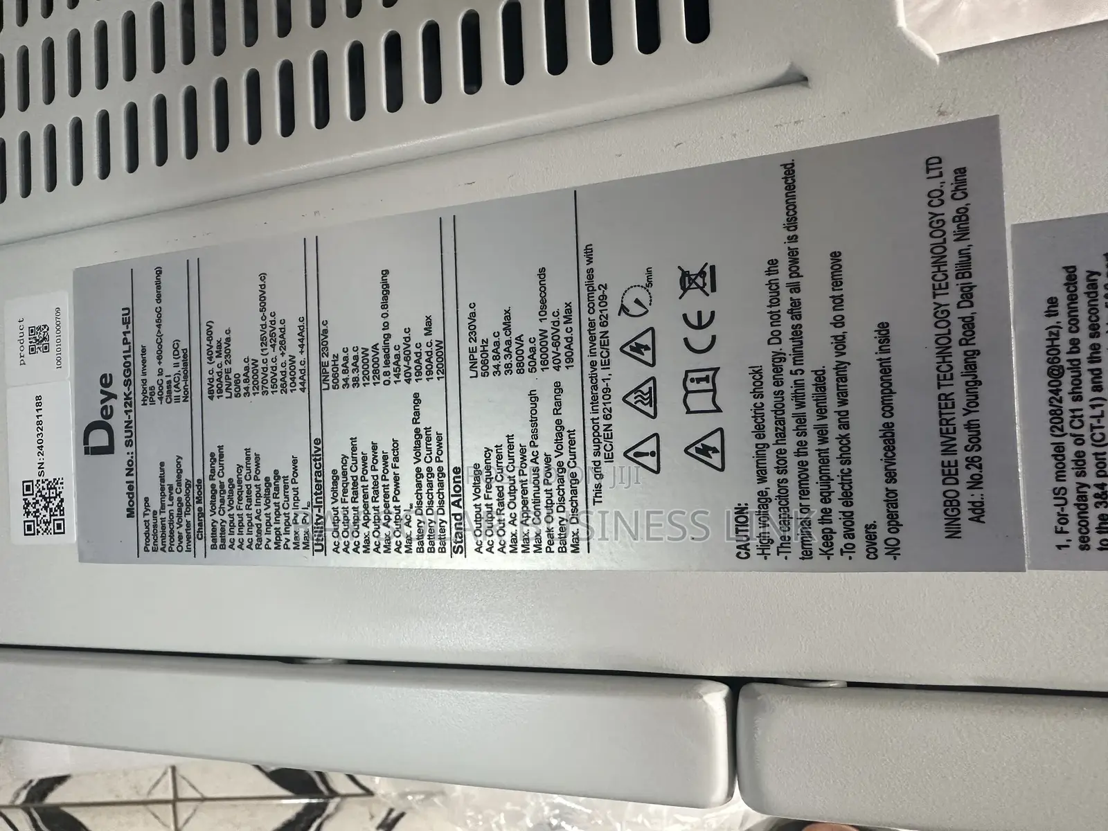 Deye 12kw 3phase Hybrid Inverter With Double Controller