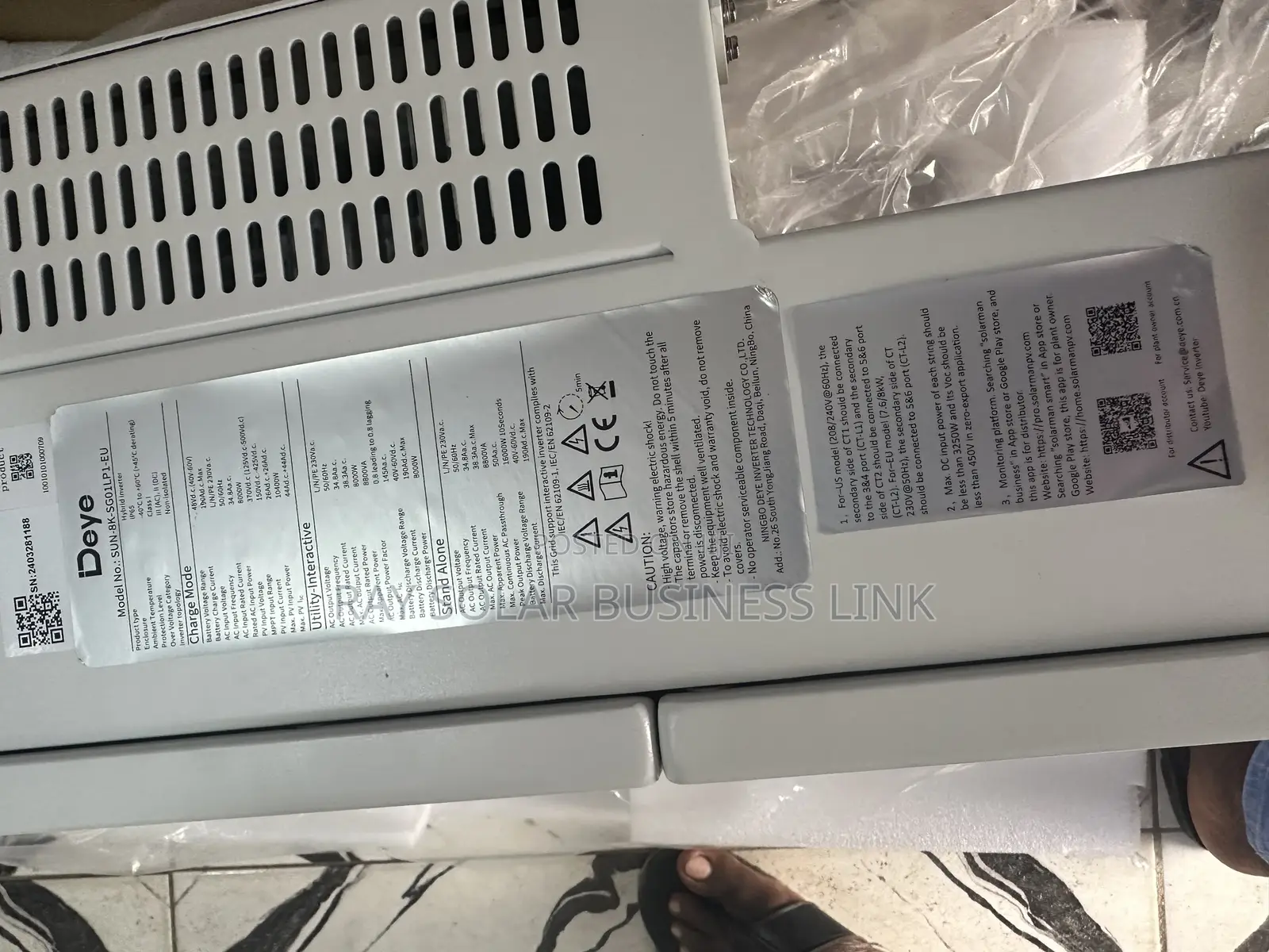 Deye 12kw 3phase Hybrid Inverter With Double Controller