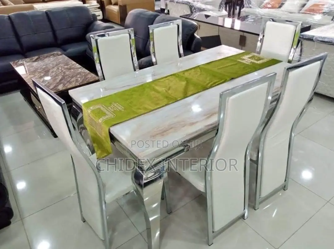 Classic 6 Seater Marble Dining Table