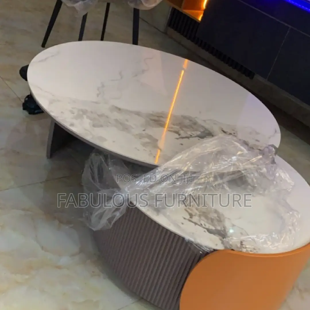 2in1 Modern Marble Top Center Table