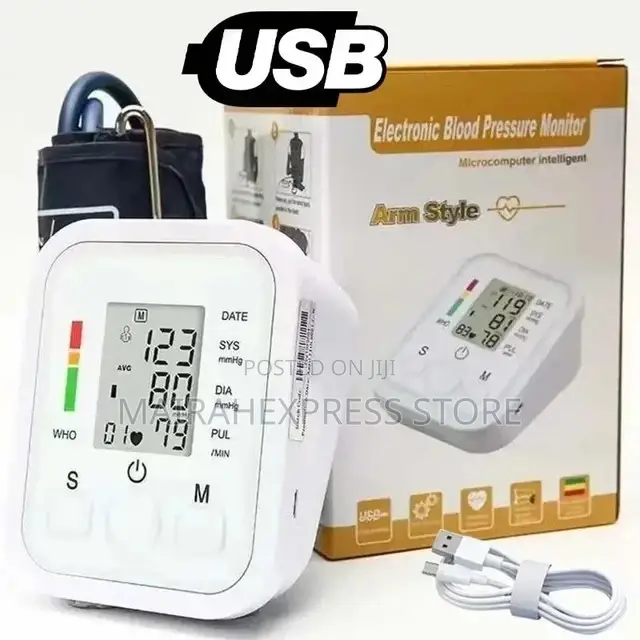 Battery/Electric Operated Blood Pressure Monitor Voice FNCTN