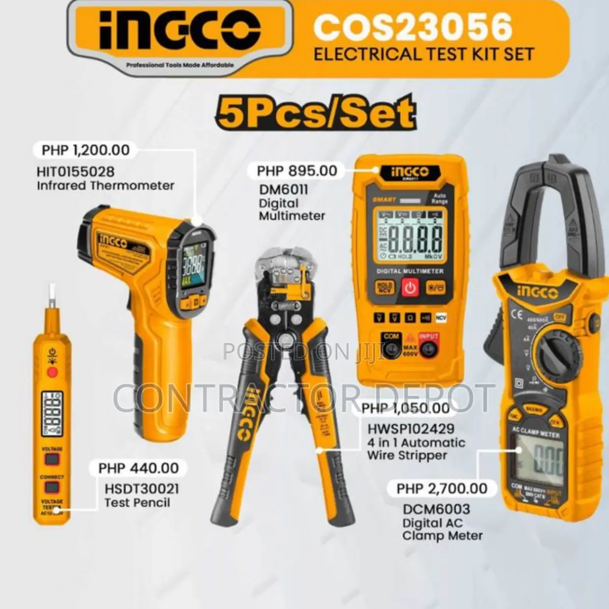 Ingco Electrical Test KIT Digital 5pcs High Quality