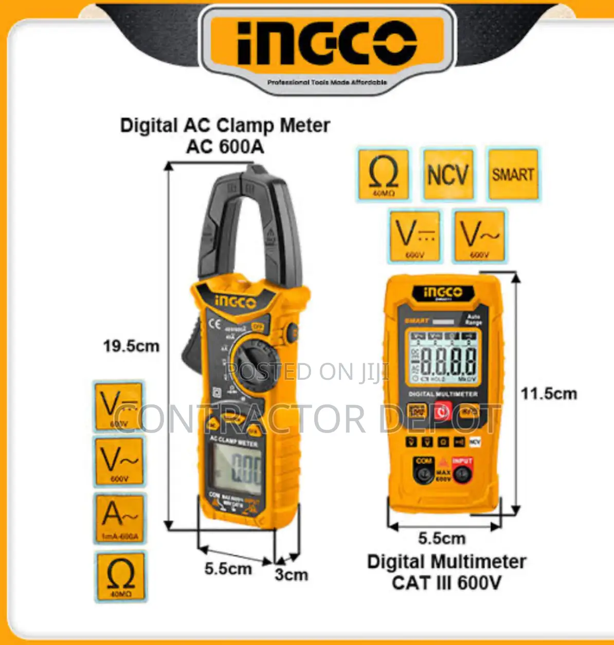 Ingco Electrical Test KIT Digital 5pcs High Quality