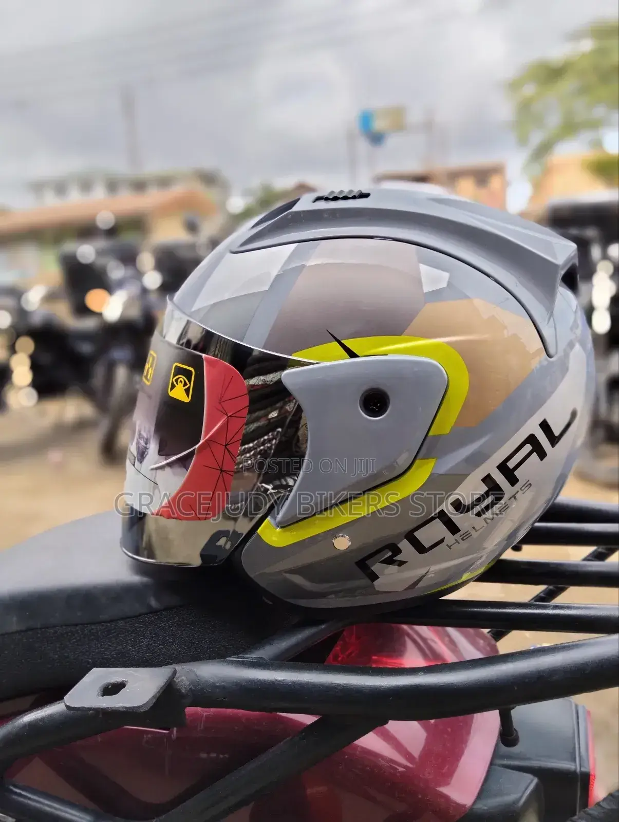 Helmet With Tinted Glass